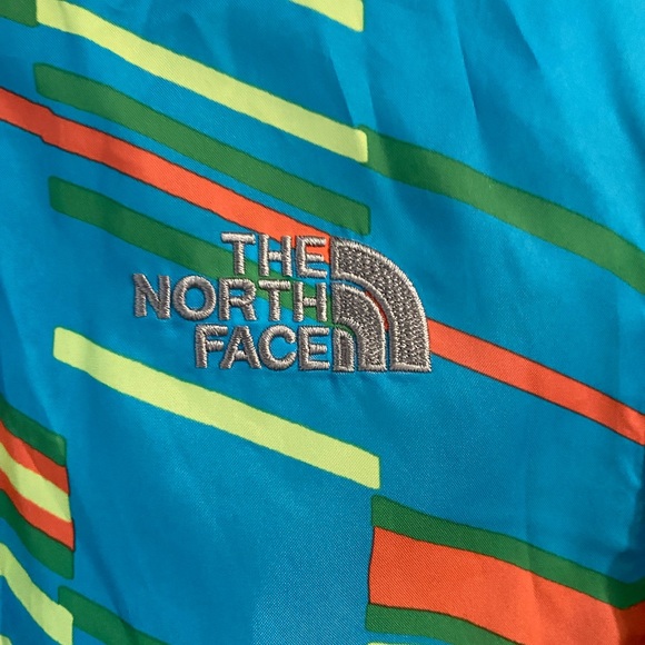 THE NORTH FACE GIRLS COAT  FUN PATTERN HOODED WIND JACKET  GIRLS  L  14/16 - Picture 3 of 6